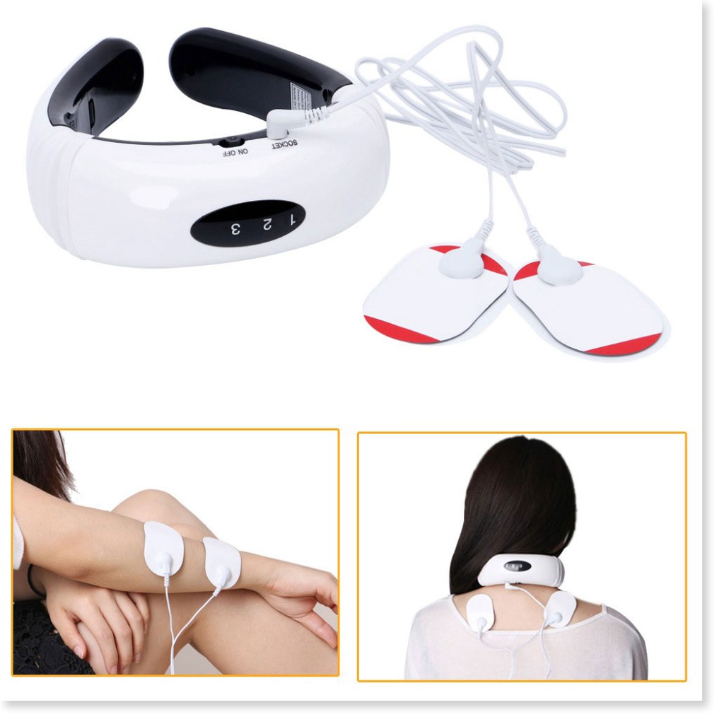 Máy Massage Vai Neck KL-5830Free Ship Cảm ứng xung điện 3D, Giúp nhức mỏi cổ, vai, gáy tuyệt đối.