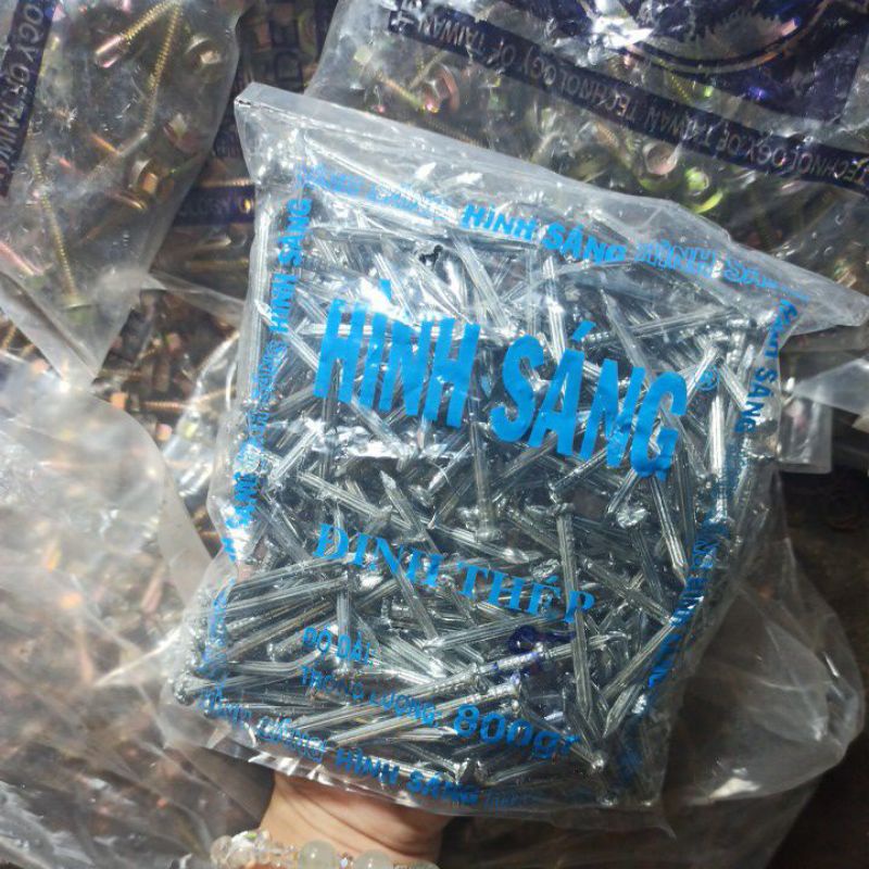 Bịch đinh thép 2p 3p 4p 5p 1000g thương hiệu tuỳ đợt nhập