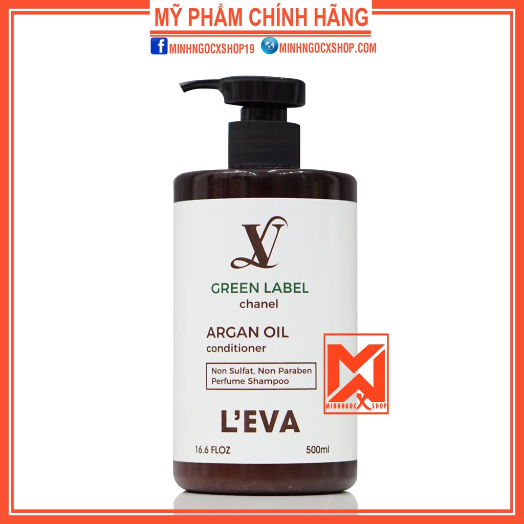 L'EVA dầu xả chống rụng kích thích mọc tóc hương nước hoa LEVA GREEN LABEL 500ml chính hãng