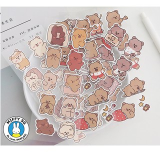[TELADO] Bộ 10 sticker PVC chống nước POPO mập mạp