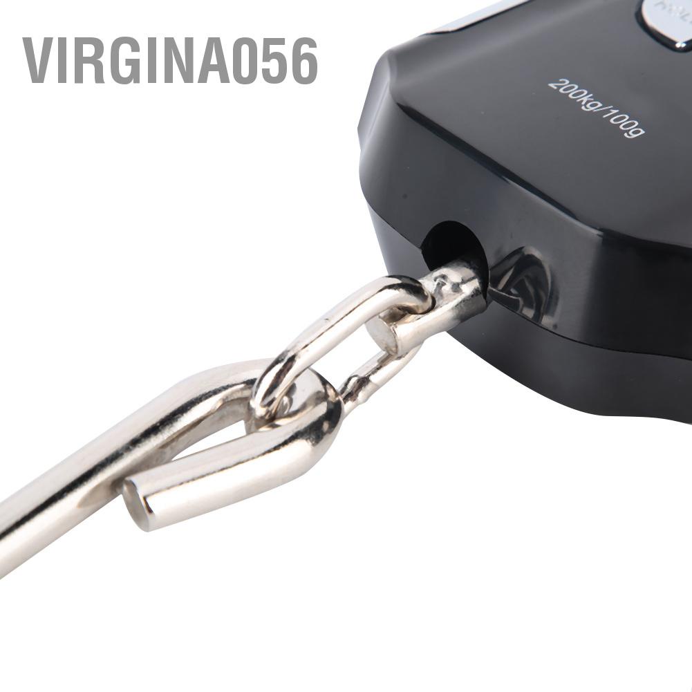 Virgina056 200kg Portable Digital Electronic Hanging Scale Luggage High Precision