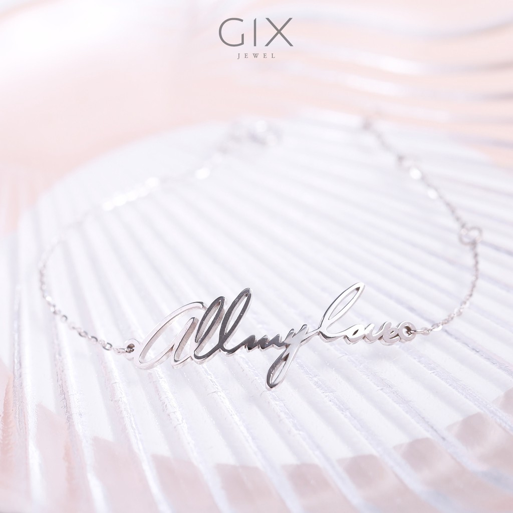 Lắc bạc nữ đẹp mạ vàng Allmylove Gix Jewel LT04