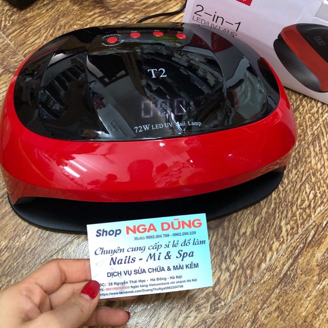Máy hơ móng T2 72w hơ móng gel