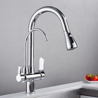 Vòi rửa bát, vòi rửa chén nóng lạnh tích hợp vòi RO