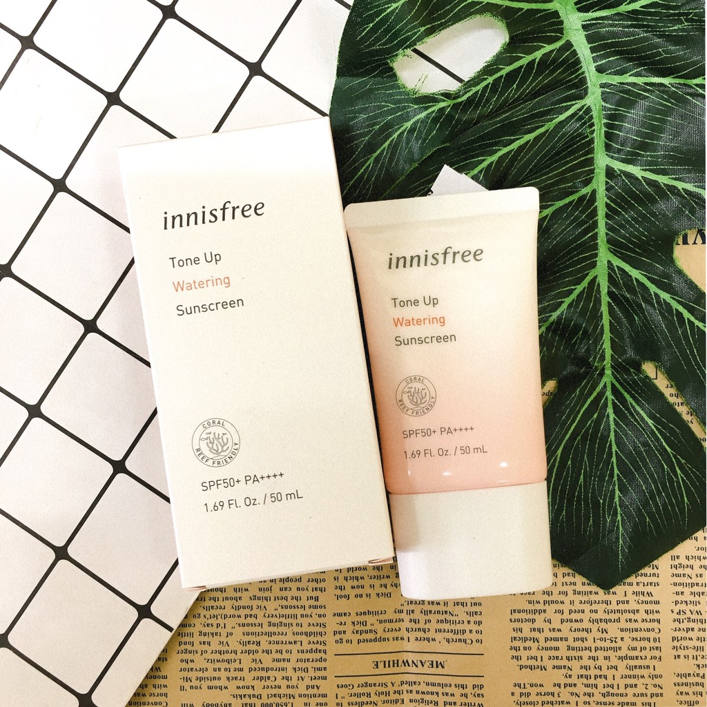 [Watering] Kem chống nắng Innisfree Tone up Watering Sunscreen SPF 50+ PA++++ 50ml