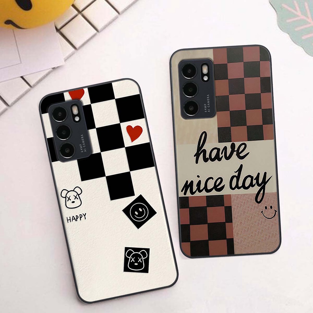 Ốp Oppo Reno6 / Reno6 Z 5G / Reno 6 caro trái tim cá tính, thời trang siêu đẹp, siêu phong cách
