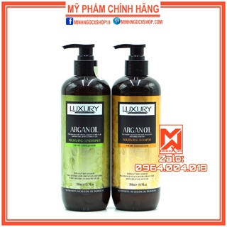 Luxury Dầu Gội Dầu Xả Tinh Chất Luxury Argan Oil 500ml