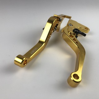 HÌNH THẬT- Bộ 02 tay thắng (tay phanh) 6 số côn CNC dùng cho xe Exciter 135/150- MÀU VÀNG