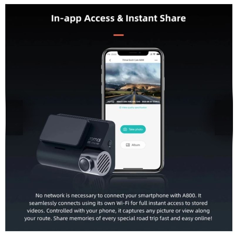 Camera hành trình ô tô 70mai A800s | BigBuy360 - bigbuy360.vn