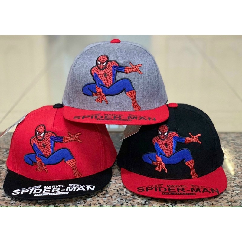 |FAMARAL1 giảm 10k cho đơn 50k|[ Bé 2-6 tuổi ]MŨ SNAPBACK HIPHOP SPIDERMAN CHO BÉ TRAI