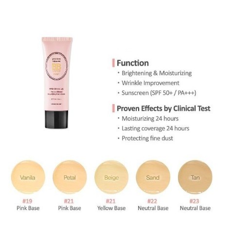 (Hàng Mới Về) Kem Dưỡng Ẩm Da Etude House Spf50 + / Pa + + + 3 Màu Tùy Chọn // Precious Mineral Beautifying Block Cream Moist SPF50+/PA+++ | BigBuy360 - bigbuy360.vn