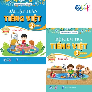 Sách - Combo Bài Tập Tuần và Đề Kiểm Tra Tiếng Việt Lớp 2 - Cánh Diều - Học Kì 2 (2 cuốn)