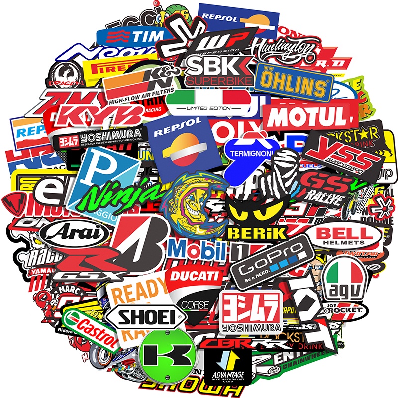 40 Miếng Dán Trang Trí Xe Máy Chống Thấm Nước