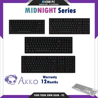 Bàn Phím Cơ🎮FREESHIP🎮 AKKO 3084 / 3087 / 3096 / 3108 Midnight (Akko/Cherry Switch) - Hàng chính hãng BH 12 tháng