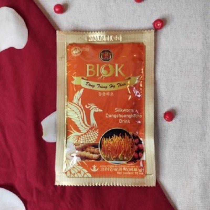 [ HÀNG CHÍNH HÃNG ] Nước Đông Trùng Hạ Thảo Biok - Hộp To 30 gói *70ml