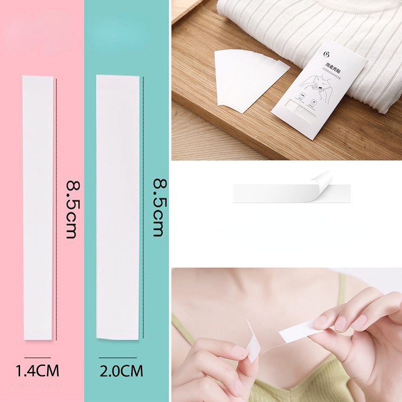 Bộ 36 Miếng Dán Cố Định Quần Áo Lót Trong Suốt Chống Chói / Chống Thấm Nước Hai Mặt Không Đường May
