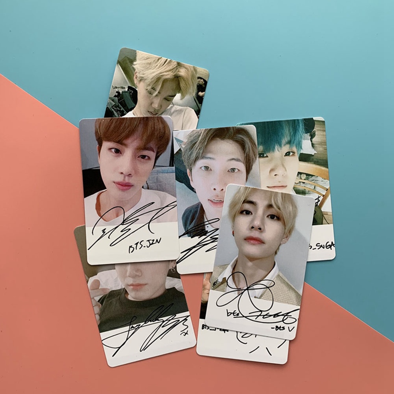Bộ 7 Thẻ Hình Thành Viên Nhóm Nhạc Bts