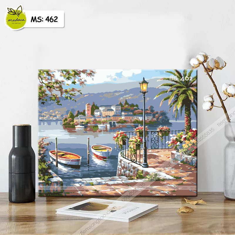 Tranh tô màu theo số bến cảng nhỏ T462