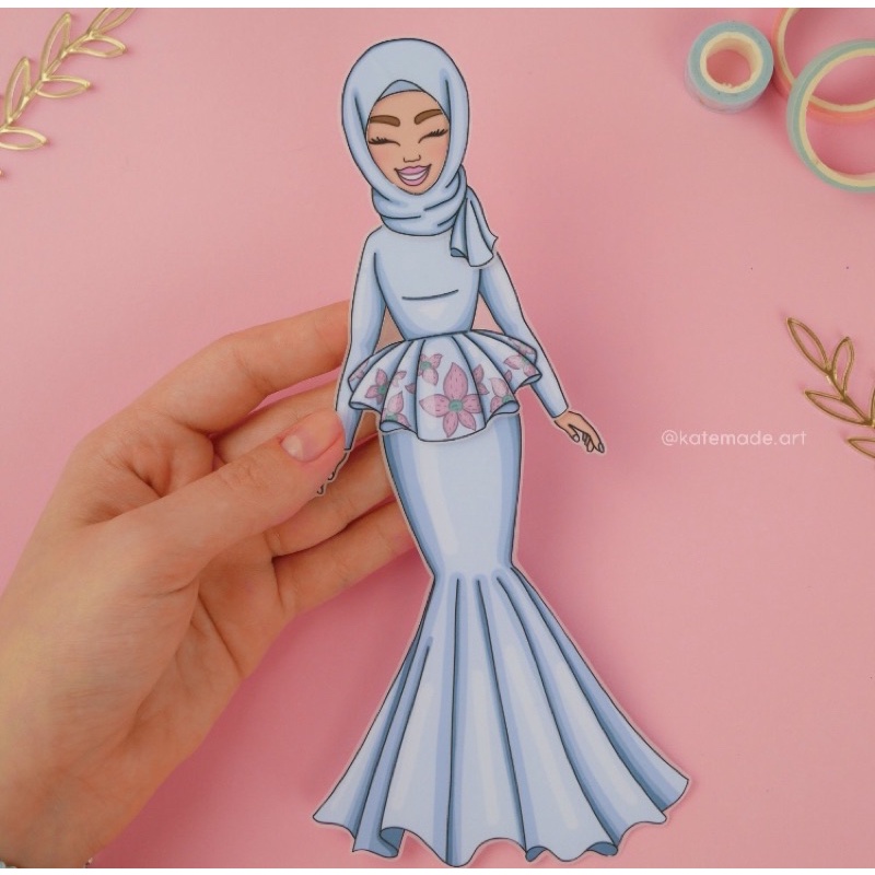 BÚP BÊ GIẤY TRANG PHỤC LỘNG LẪY ĐẸP LẮM NHA