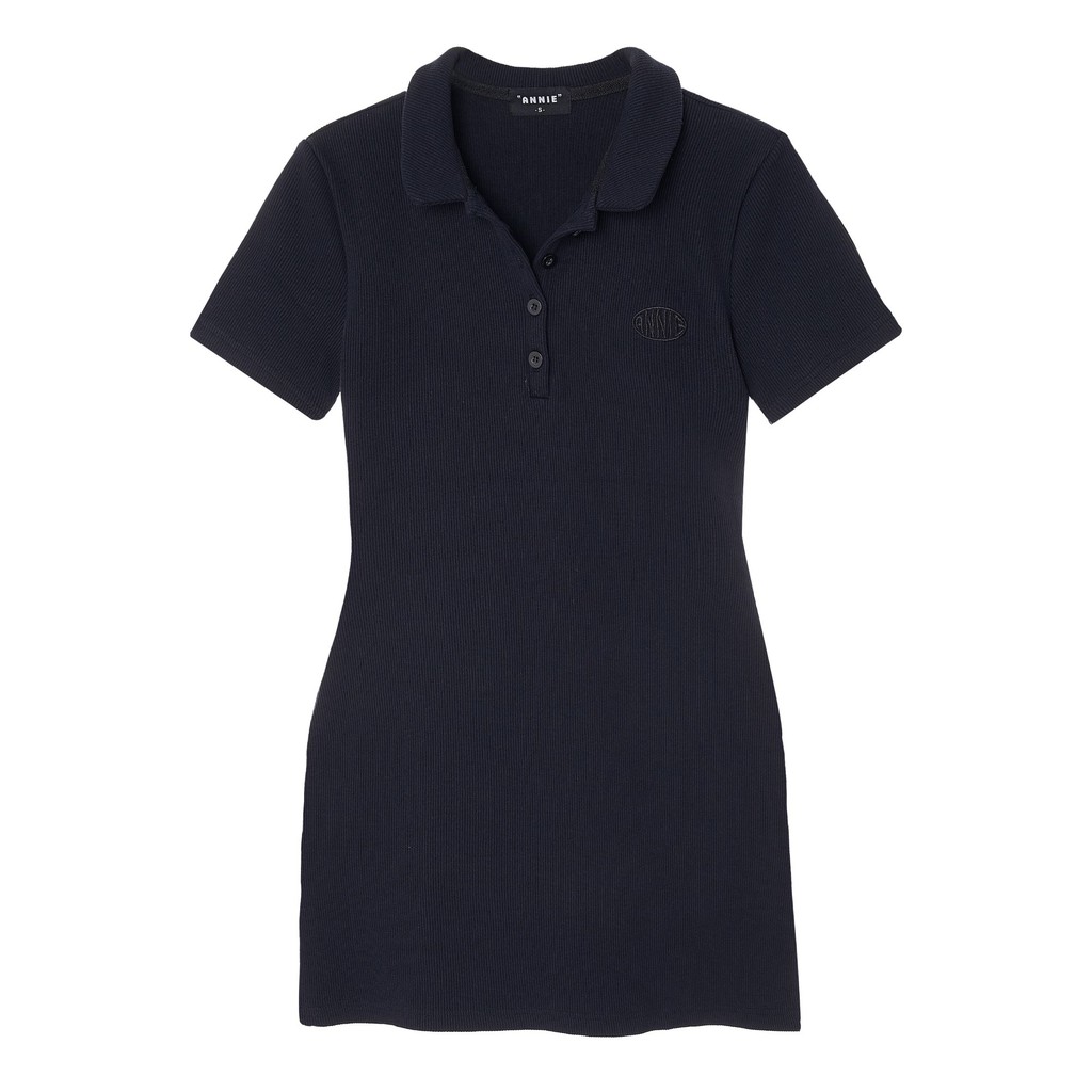 Anniegals - Đầm polo màu xanh dương - Navy Polo Dress