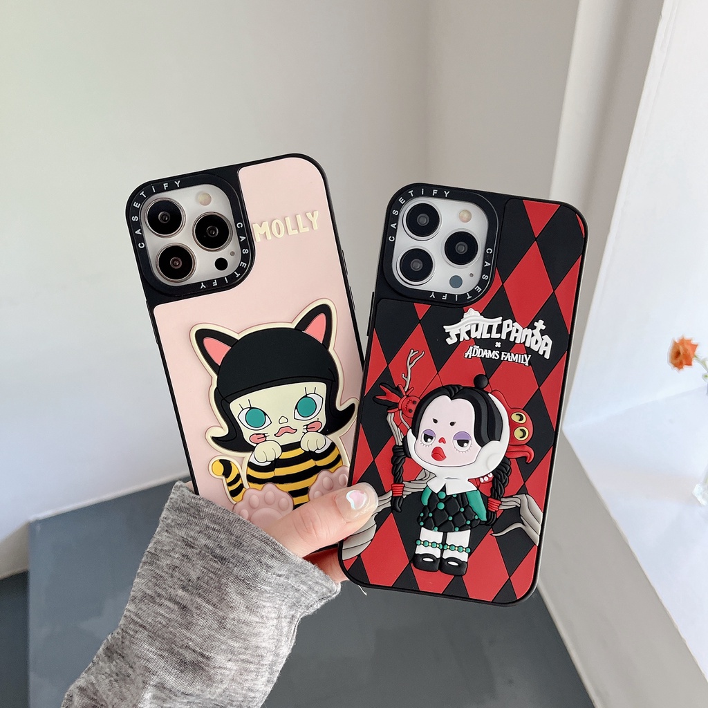 Casetify Ốp Điện Thoại Silicon Họa Tiết Đầu Lâu / Gấu Trúc Cho iPhone 15 14 13 12 11 Pro Max 7 8 Plus SE XR