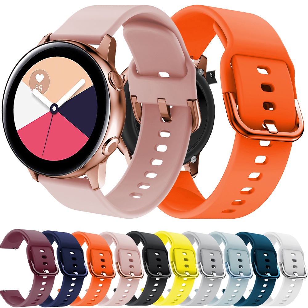 Dây Đeo Bằng silicone 4 Kiểu Cổ Điển / 46mm / 42mm / 3 s3 Active 2 40mm 44mm band / 22mm / 20mm Cho Đồng Hồ Samsung Galaxy watch 4