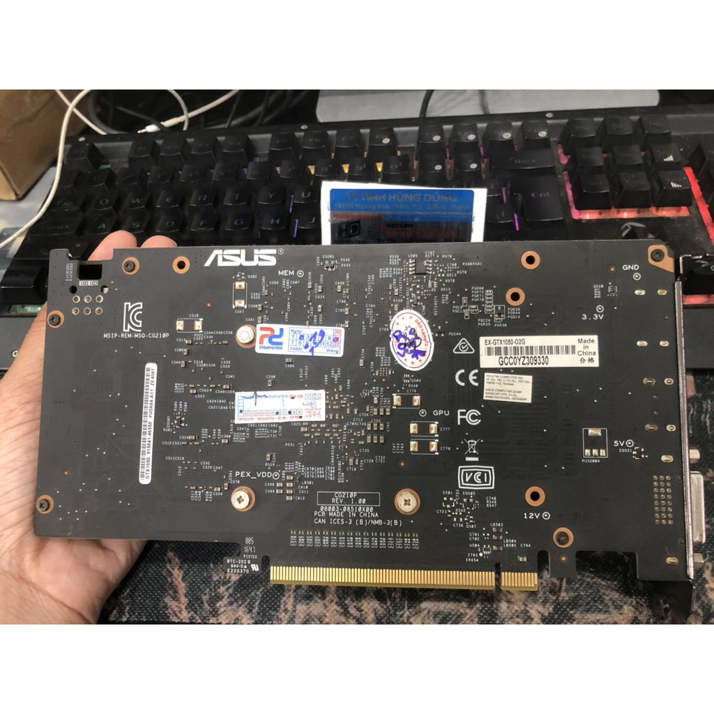 card màn hình, card đồ họa, VGA GTX1050 2GD5 các hiệu Asus, Zotac, MSi, Giga | WebRaoVat - webraovat.net.vn