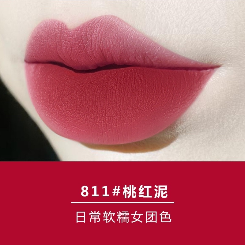 ❤️Son nhung lì hình gấu CVZ chất son nhung mịn rất mềm môi chống nước lâu trôi màu đẹp không khô môi