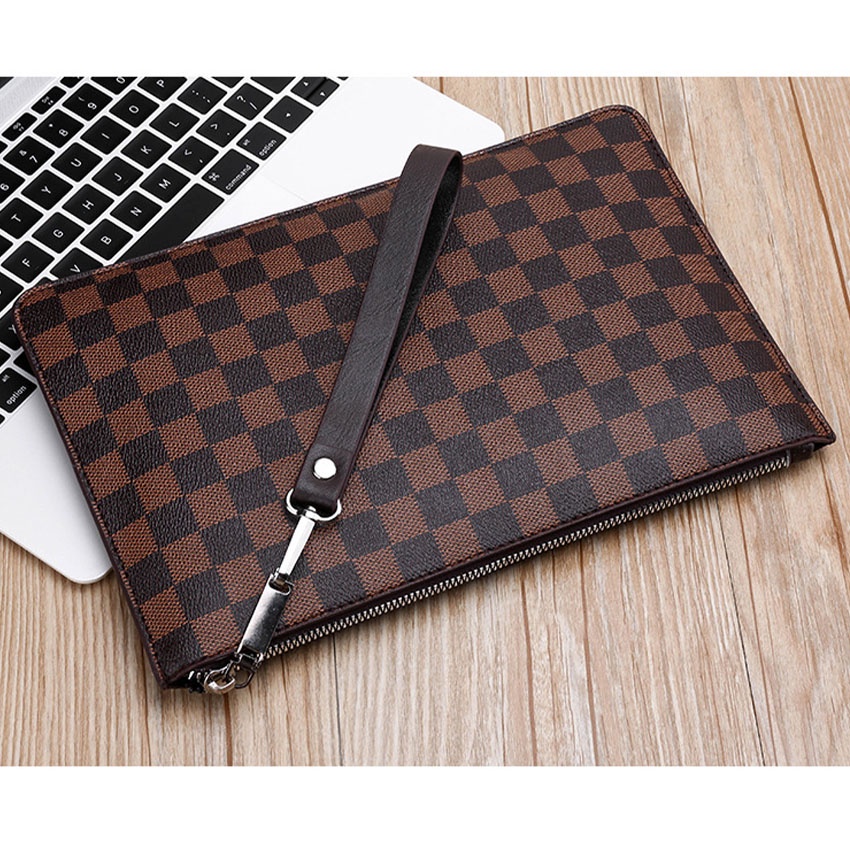 Ví Nam Cầm Tay Luxury Cao Cấp Da Pu Chống Nước Chống Xước Cực Tốt đựng Ipad điện thoại đi làm Ví Nữ Cầm Tay Tuxa