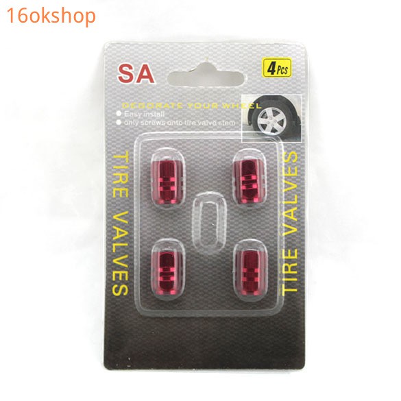 Bộ 4 cái nắp van lốp xe hơi trang trí kiểu cách hiện đại