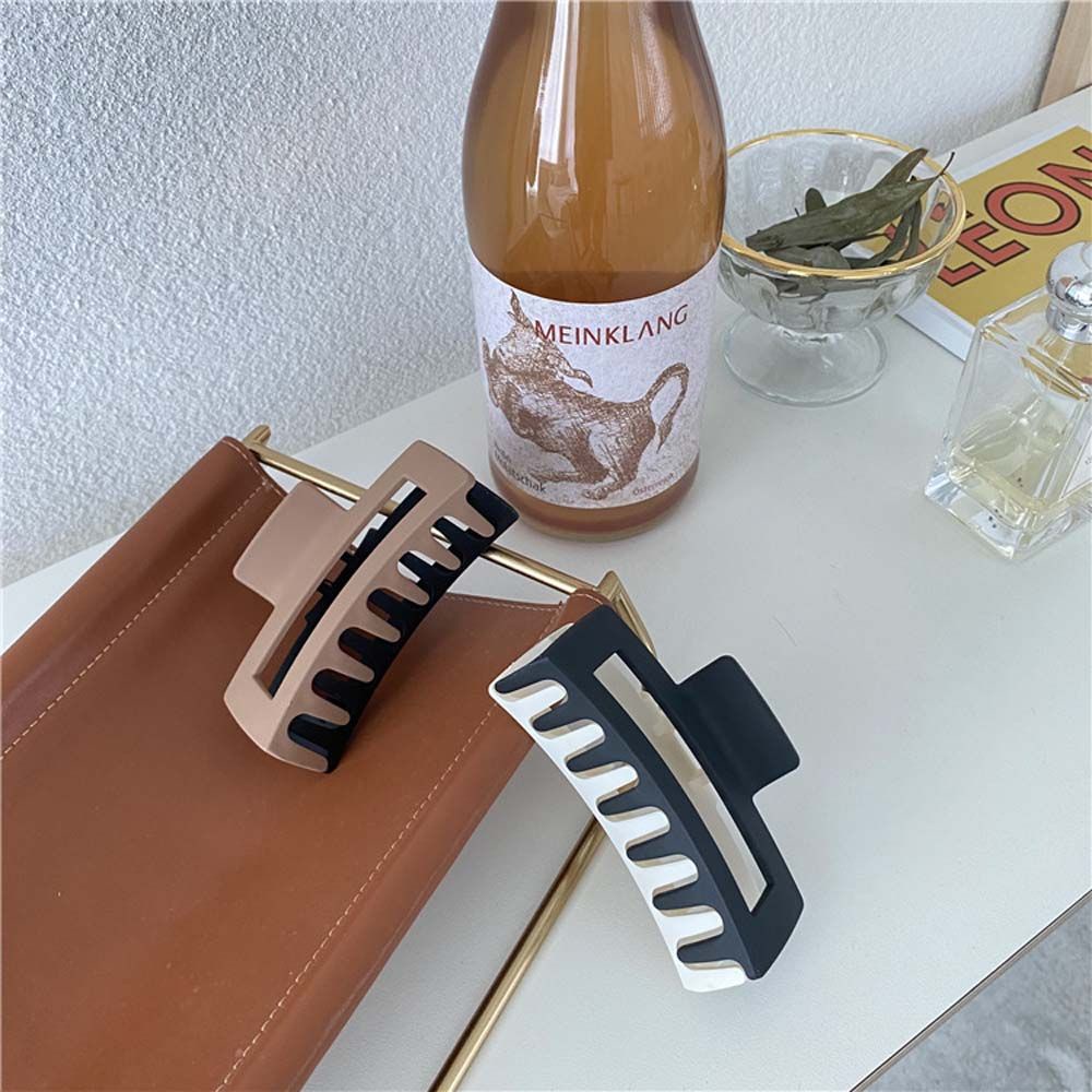 Kẹp tóc hình vuốt cá mập phong cách retro Hàn Quốc nhiều màu sắc cho nữ VANES1