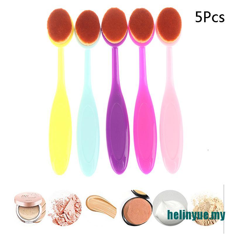 (Hàng Mới Về) Set 5 Cọ Trang Điểm Chuyên Nghiệp Chất Lượng Cao