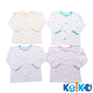 Combo 5 áo sơ sinh hoa cài giữa số 5 cho bé từ 10-13kg