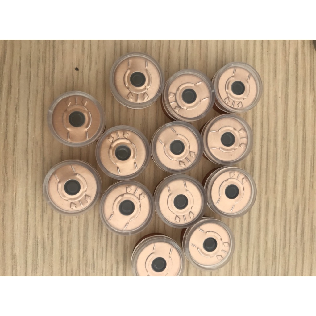 100 nút cao su, nắp nhôm đậy lọ vacxin, thuốc tiêm 2cc,3cc, nắp nhôm đóng nắp chai dịch tiêm vacxin 13mm