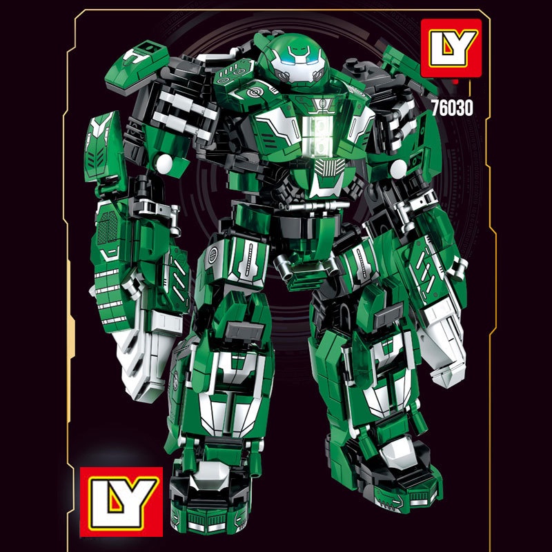 BỘ ĐỒ CHƠI XẾP HÌNH Mô Hình LEGO Người Sắt, Lắp Ráp Mô Hình Iron man, ROBOT Hulkbuster