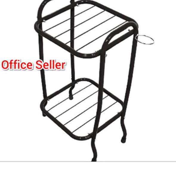 Kệ Đựng Đồ 2 Tầng Màu Đen Tiện Dụng | BigBuy360 - bigbuy360.vn