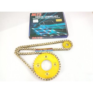 nhông sên dĩa wave rs wave a wave rsx màu vàng MCS