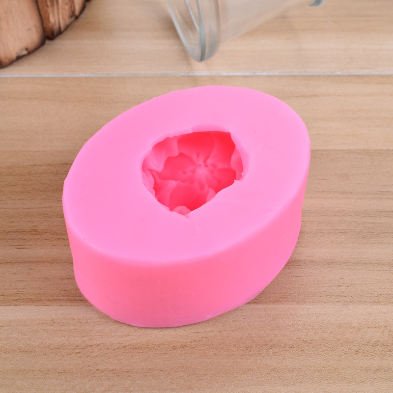 Khuôn Silicone Làm Xà Phòng Hình Hoa Hồng 3d DIY