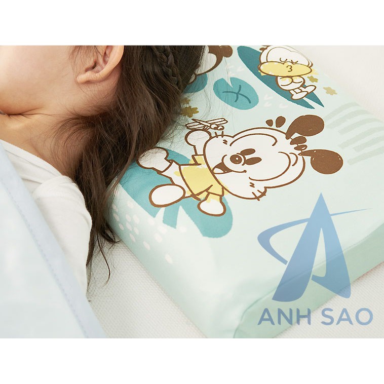 Gối cao su non nhân tạo Memory Foam cho bé kích thước 28.5 x 45 x 6/8 cm cao cấp Ánh Sao ( giao màu ngẫu nhiên)