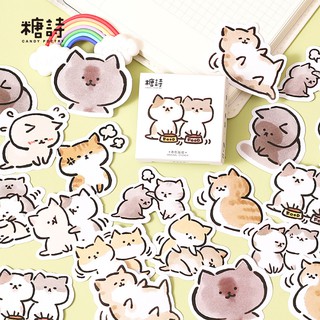Set 45 sticker mèo khó ở theo một cách đáng yêu