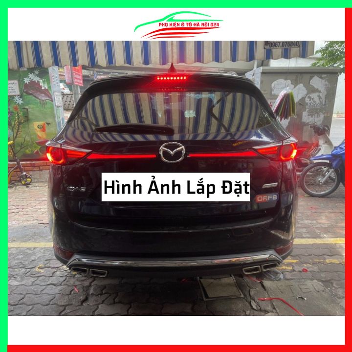 Ốp tay cốp sau có đèn led CX5, CX-5 2018-2021 ánh sáng đỏ trang trí xe