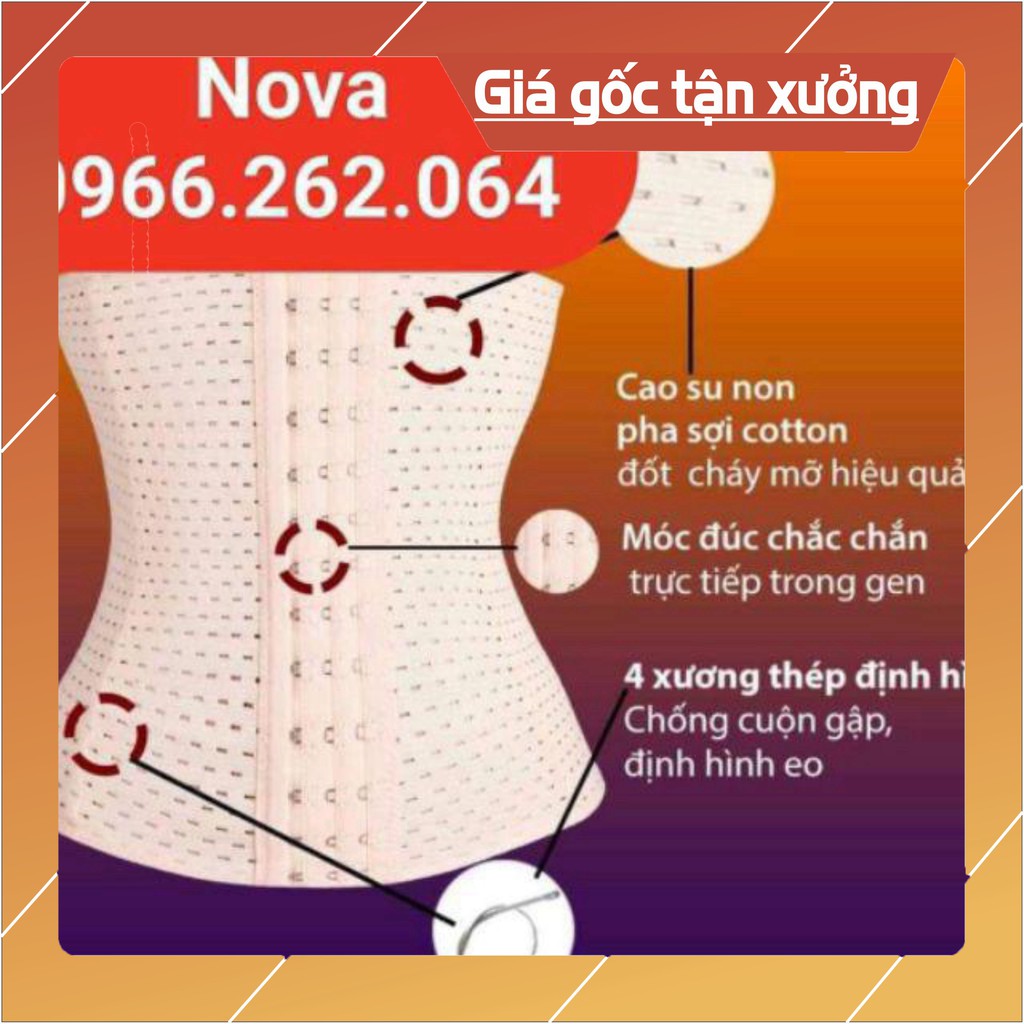 [GIÁ SỈ TOÀN QUỐC] ĐAI NỊT BỤNG ĐỊNH HÌNH GIẢM EO NOVA MỚI CAO 25cm