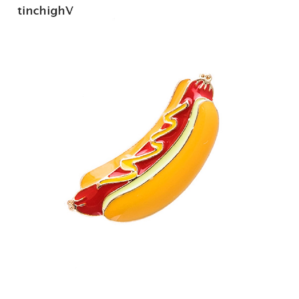 [TinchighV] Ghim Cài Áo Khoác Ba Lô Biểu Tượng Pizza Khoai Tây Chiên Trứng Tráng Men