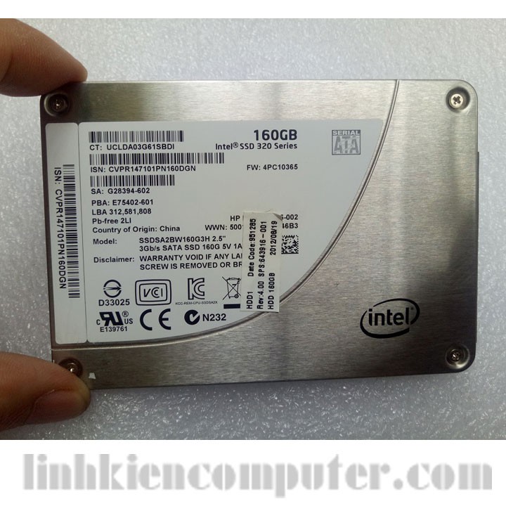 Ổ Cứng Intel® SSD 320 Series 160GB 2.5inch SATA 3