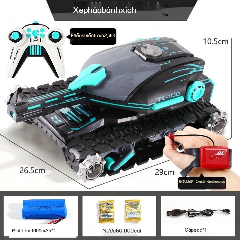 Đồ chơi Xe Tăng Điều Khiển Từ Xa Bắn Trân Châu