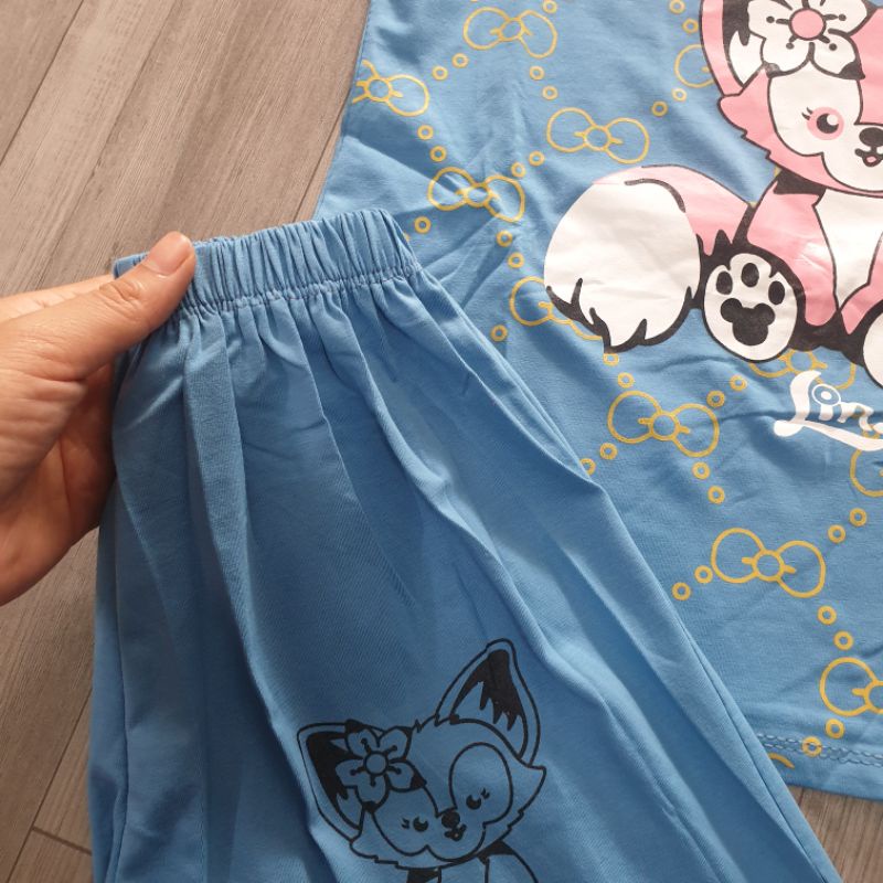 {22-35kg} Bộ sát nách bé gái chất cotton size đại M060