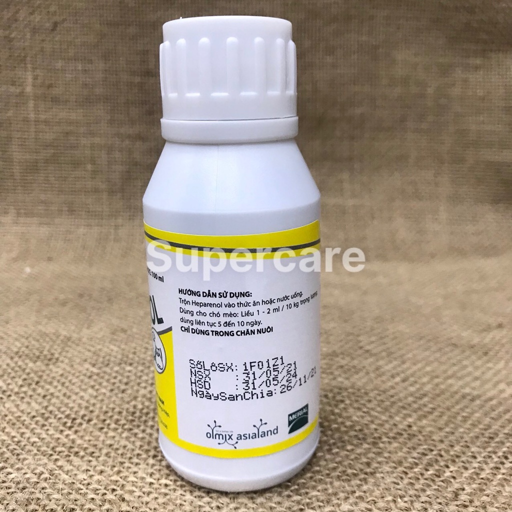 HEPARENOL 100ml Giải Độc Gang Thân -Dạng Uống Trên Chó Mèo