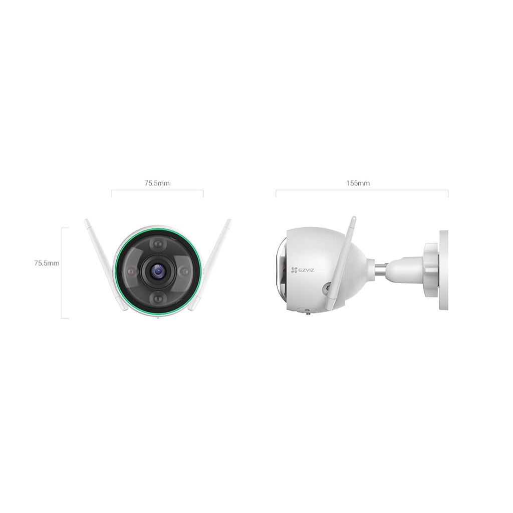 Camera WIFI EZVIZ C3N 2MP, Full HD 1080P, CS-CV310 Ghi Hình Màu Ban Đêm, Tích Hợp AI Thông Minh - DIGI Smart
