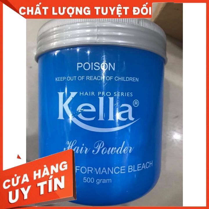 BỘT TẨY TÓC XANH KELLA GIÚP TÓC BẠN NHỘM SÁNG ĐẸP 500ml-nâng tông chuẩn-ít rat da đầu-sản phẩm dành cho salon tóc