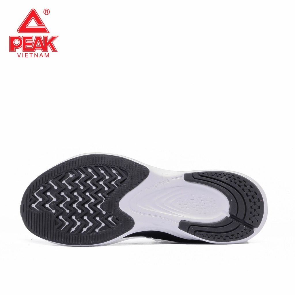 Giày Chạy Bộ Nam Peak E11307H Đen Trắng